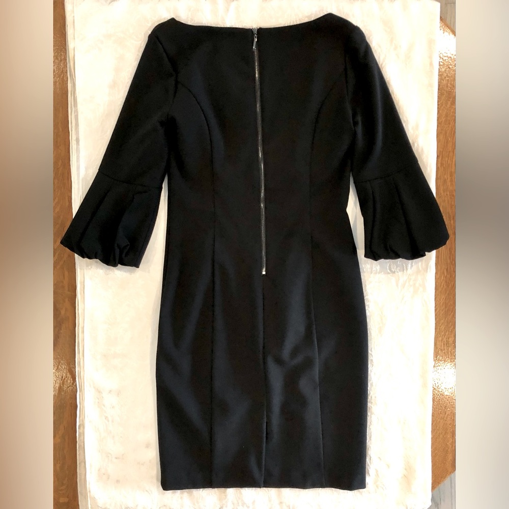 Black formal dress with 3/4 sleeve